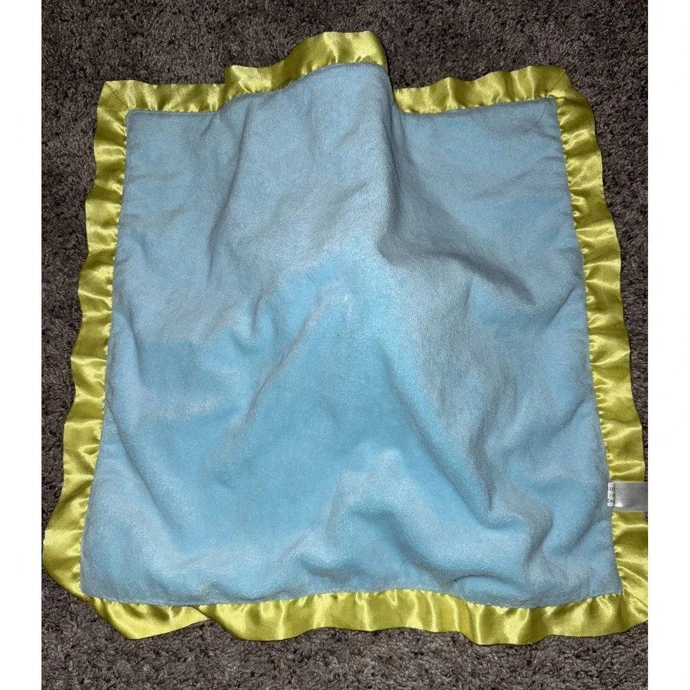 Goodnight Moon Baby Security Blanket Bunny‎ Rabbit Lovey Blue Yellow Stars